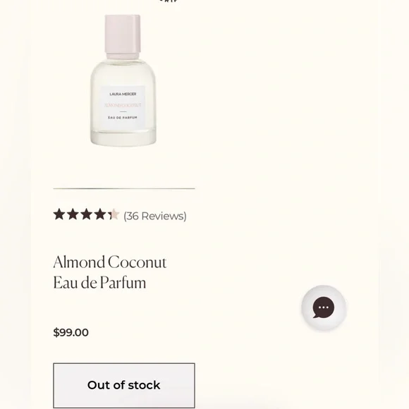 NEW Laura Mercier 1.7 oz Almond Coconut eau de parfum - Picture 2 of 4